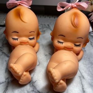 Vintage rubber kewpie (Cupie) dolls